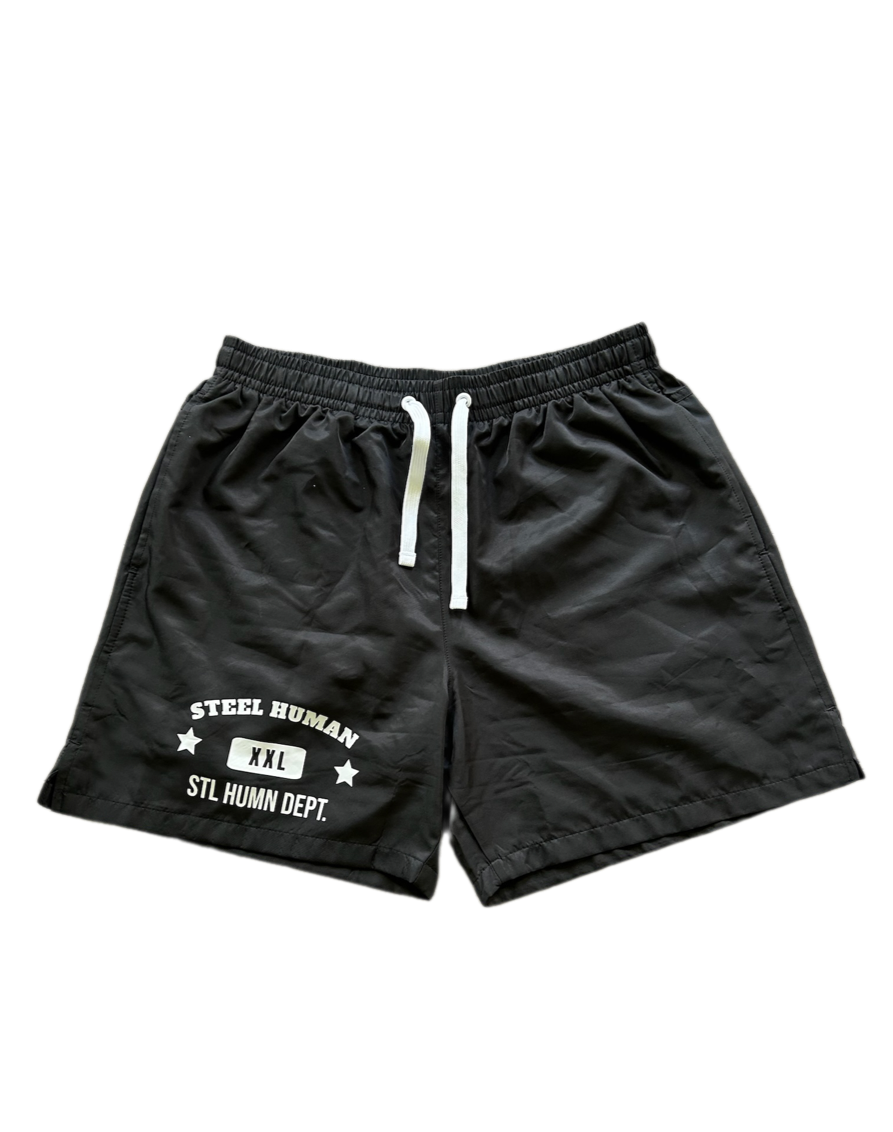 "Basic Black" Nylon Shorts